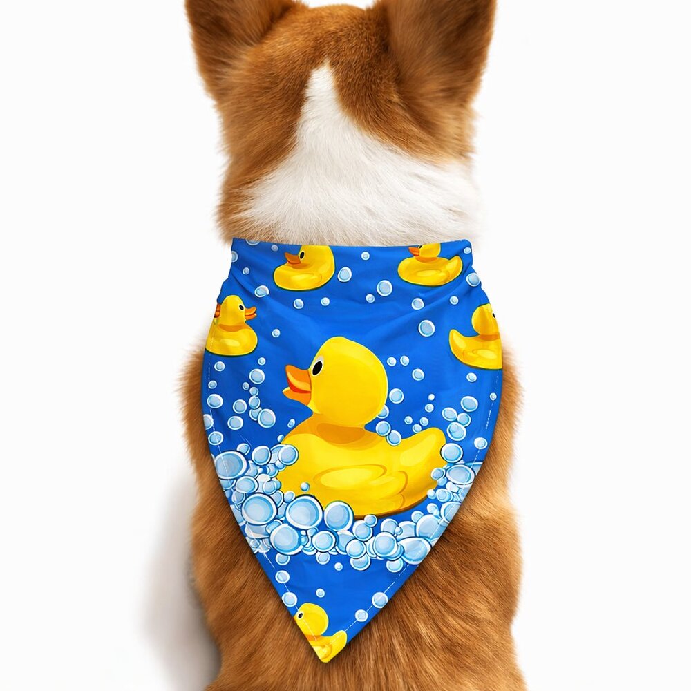 Rubber Duck Custom Handmade Pet Dog Bandana
